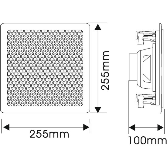 OMNITRONIC CSQ-6: Altoparlante Coassiale da Soffitto 2 Vie per Installazioni Professionali