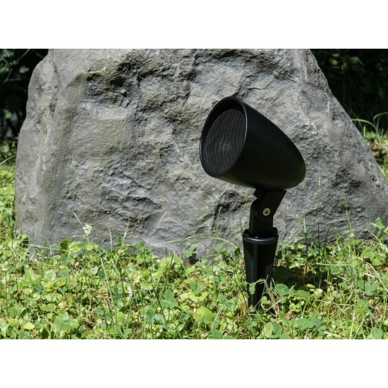 OMNITRONIC PS-2.5GS Altoparlante da Giardino Nero 2x - Proiettore Audio Esterno IP65