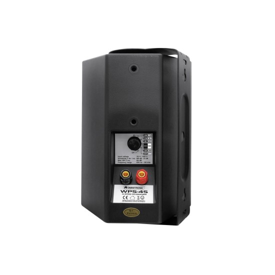 OMNITRONIC WPS-4S: Altoparlante da Parete ELA 100V, 20W RMS, Sistema Bass Reflex