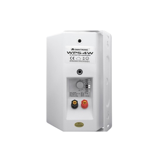 OMNITRONIC WPS-4W Altoparlante da Parete ELA 20W RMS - Sistema Audio Professionale