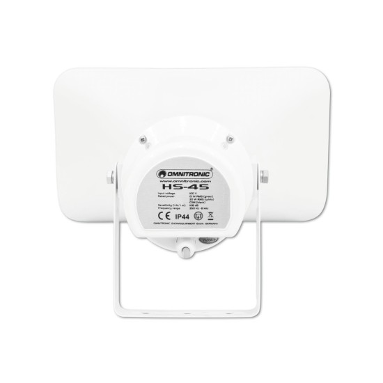 OMNITRONIC HS-45: Altoparlante a Tromba Impermeabile per Eventi Esterni, 15/30W RMS