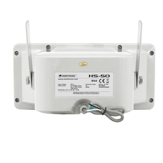 OMNITRONIC HS-50: Altoparlante Professionale da Esterno, IP44, 5
