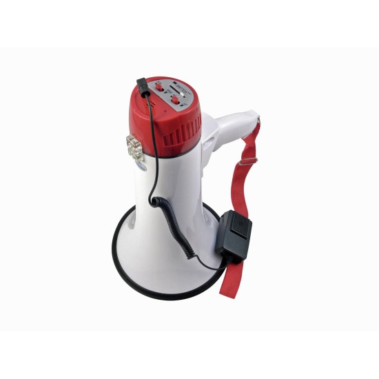 OMNITRONIC MP-15A: Megafono 15W Portatile con Melodia e Microfono Integrato