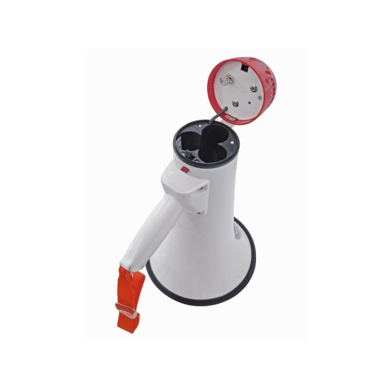 OMNITRONIC MP-15A: Megafono 15W Portatile con Melodia e Microfono Integrato