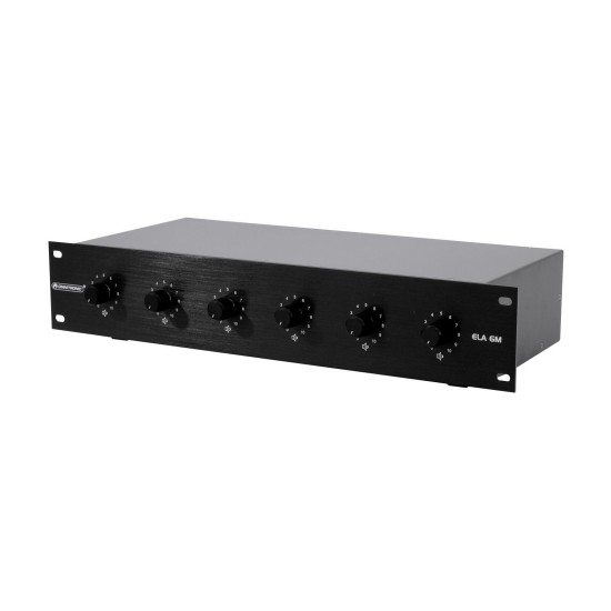 Omnitronic PA 6-Zone Volume Controller 5W - Controllo Mono per Rack 19