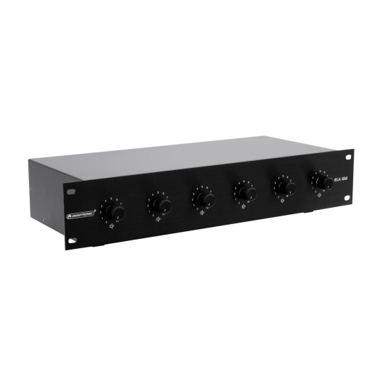 OMNITRONIC Volume Controller PA 6-Zone 20W, Priorità Emergenza 24V