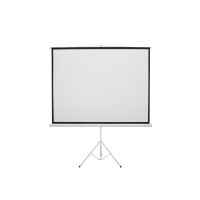 Schermo di Proiezione 4:3 con Treppiede EUROLITE - Ideale per Ufficio, Sala Conferenze e Outdoor
