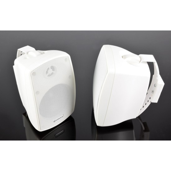 Coppia casse acustiche per esterno IP44 hi-fi da muro 60W bianche - BH4