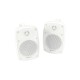 Coppia casse acustiche per esterno IP44 hi-fi da muro 60W bianche - BH4