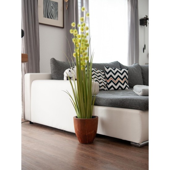 Allium Grass Artificiale EUROPALMS, 122 cm - Decorazione Verde Realistica