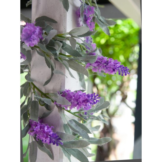 Ghirlanda Floreale EUROPALMS Rosa 180cm - Decorazione Artificiale Mediterranea