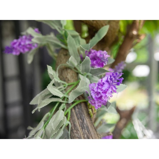 Ghirlanda Floreale EUROPALMS Rosa 180cm - Decorazione Artificiale Mediterranea