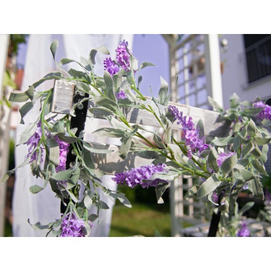 Ghirlanda Floreale EUROPALMS Rosa 180cm - Decorazione Artificiale Mediterranea