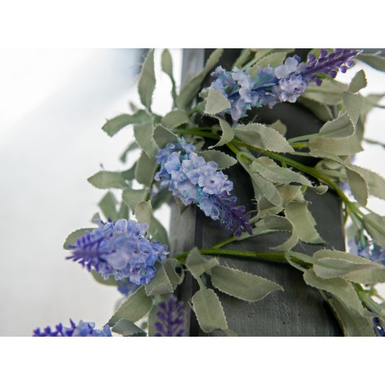 Ghirlanda Fiorita EUROPALMS Blu 180cm - Decorazione Artificiale Mediterranea