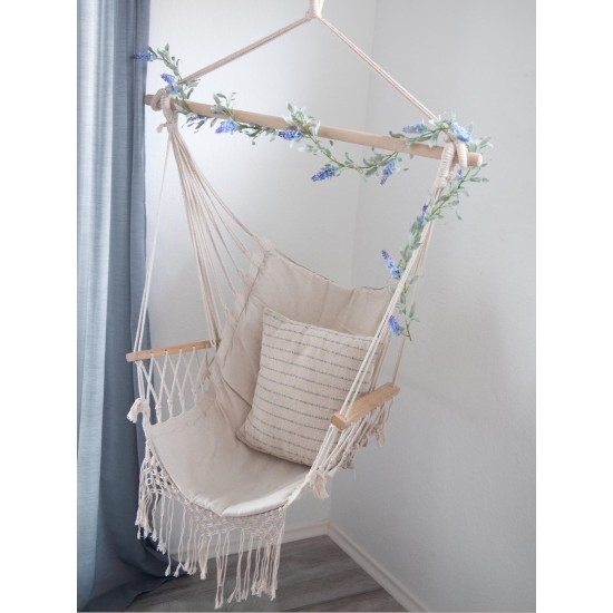 Ghirlanda Fiorita EUROPALMS Blu 180cm - Decorazione Artificiale Mediterranea