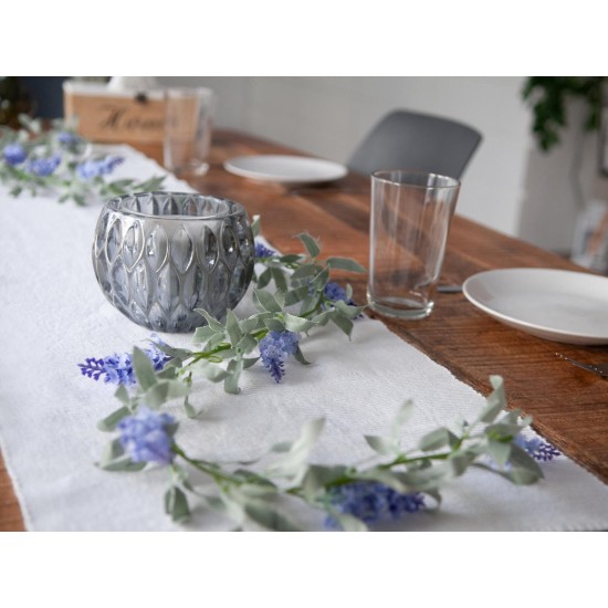 Ghirlanda Fiorita EUROPALMS Blu 180cm - Decorazione Artificiale Mediterranea