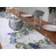 Ghirlanda Fiorita EUROPALMS Blu 180cm - Decorazione Artificiale Mediterranea