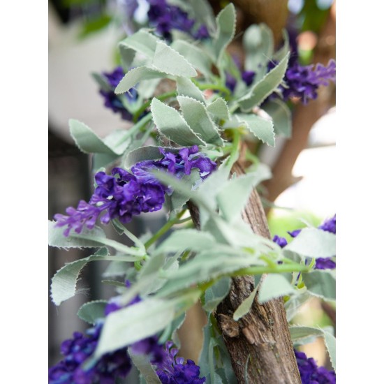 Ghirlanda Fiorita Artificiale EUROPALMS, Viola, 180cm - Decorazione Mediterranea