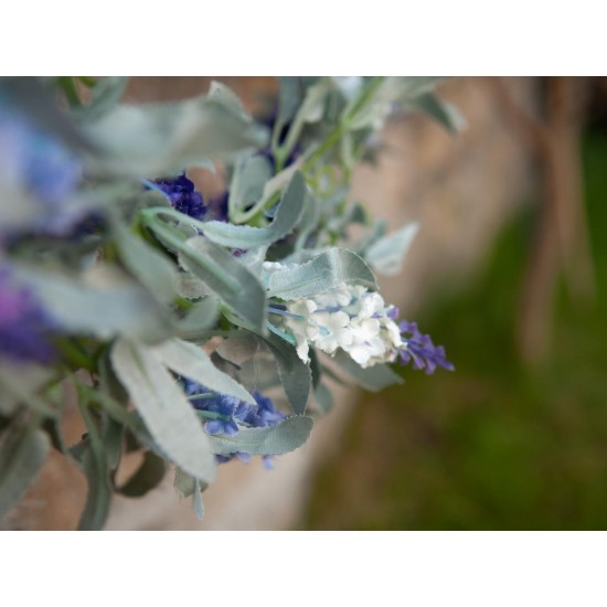 Ghirlanda Floreale Artificiale EUROPALMS Bianca 180cm - Decorazione Casa e Giardino