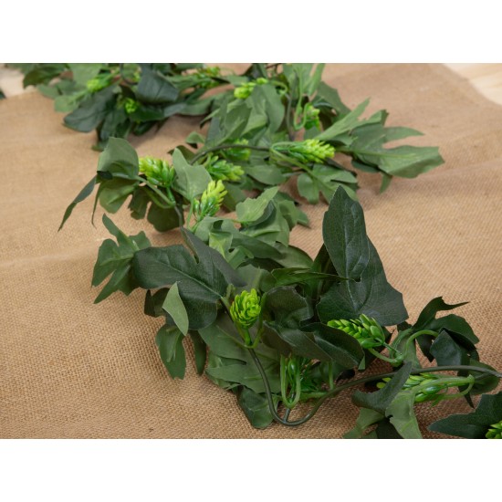 Ghirlanda Luppolo Artificiale EUROPALMS 170cm - Decorazione Verde Chiaro per Atmosfera Accogliente