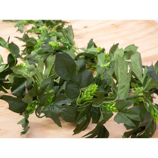 Ghirlanda Luppolo Artificiale EUROPALMS 170cm - Decorazione Verde Chiaro per Atmosfera Accogliente