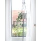 EUROPALMS Ramo di Edera Olandese Artificiale, 70 cm - Fogliame Realistico Verde/Bianco