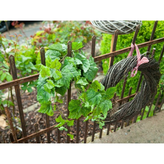 EUROPALMS Grape Bush Premium - Pianta Artificiale Malleabile 50cm per Uso Esterno