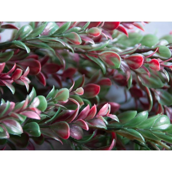 EUROPALMS Pianta Artificiale a Ciuffi, Verde-Rossa, 105 cm - Decorazione per Esterni