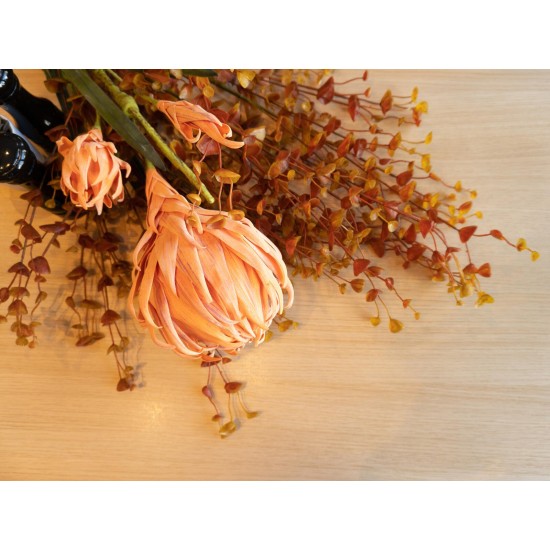 Spray Eucalyptus Artificiale Arancione EUROPALMS 110 cm per Uso Esterno