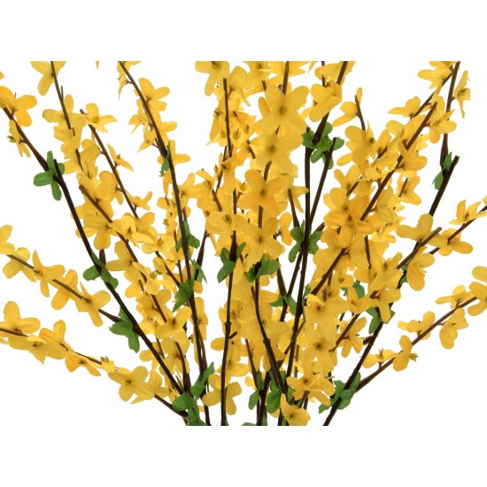 Arbusto Artificiale di Forsizia EUROPALMS, 60 cm, Fiori Gialli per Decorazioni Primaverili