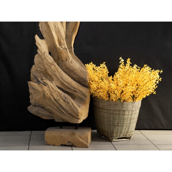 Arbusto Artificiale di Forsizia EUROPALMS, 60 cm, Fiori Gialli per Decorazioni Primaverili