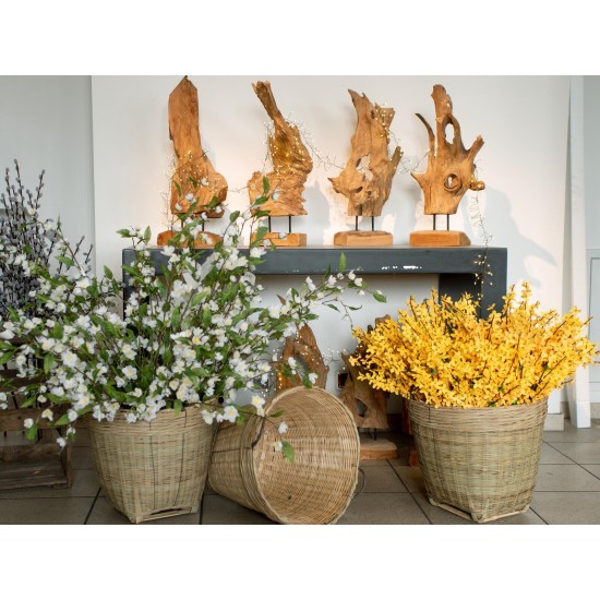 Arbusto Artificiale di Forsizia EUROPALMS, 60 cm, Fiori Gialli per Decorazioni Primaverili