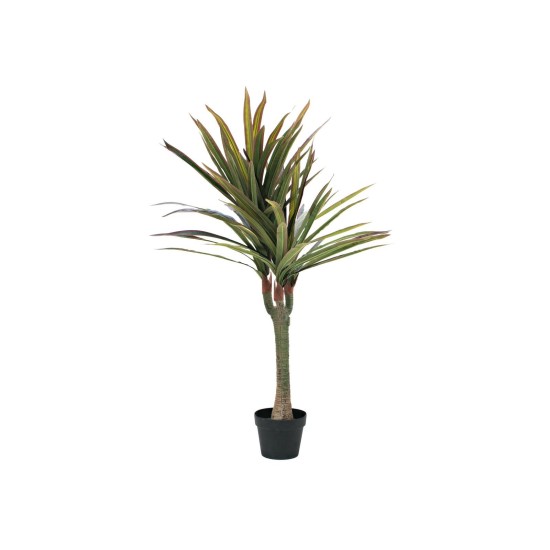 EUROPALMS Dracena Artificiale 120cm - Pianta Decorativa da Interno/Esterno