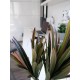 EUROPALMS Dracena Artificiale 120cm - Pianta Decorativa da Interno/Esterno