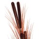 EUROPALMS Pianta Reed con Cattail, Decorativa, 152cm, Marrone Chiaro, Artificiale