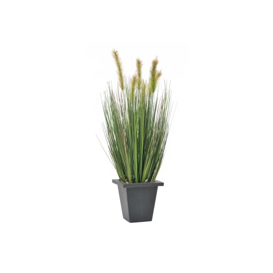 EUROPALMS Pianta Artificiale in Vaso, 60cm - Moor-grass Decorativo per Interni