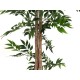 EUROPALMS Pianta Artificiale Fico Longifolia 165 cm - Realistica con Tronco Naturale e Foglie Verdi