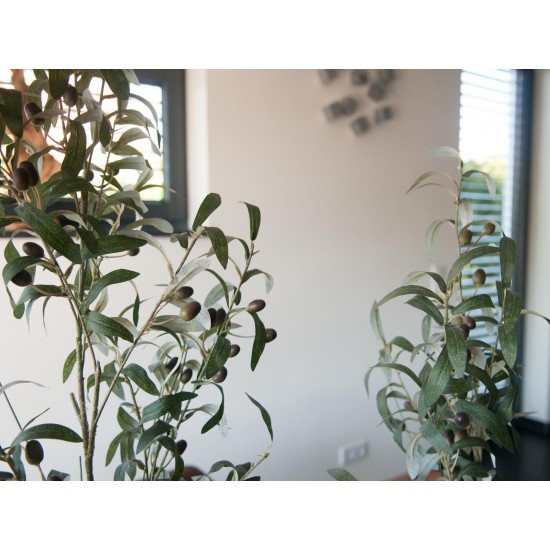 EUROPALMS Albero di Ulivo Artificiale con Frutti - Piante Ornamentali 68 cm