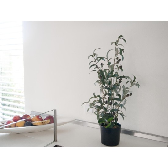 EUROPALMS Albero di Ulivo Artificiale con Frutti - Piante Ornamentali 68 cm