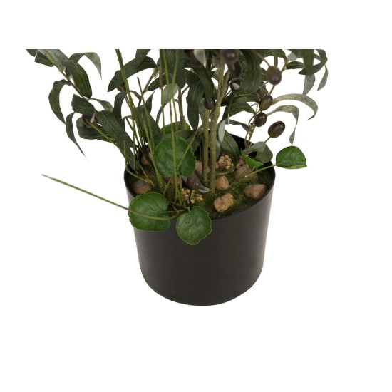 EUROPALMS Albero di Ulivo Artificiale con Frutti, 104 cm - Decorazione Mediterranea