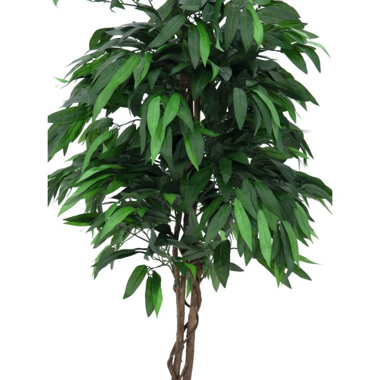 EUROPALMS Albero Artificiale Mango Jungle 180cm con Foglie Realistiche - Decorazione Tropici