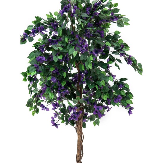 EUROPALMS Bougainvillea 150 cm - Pianta Artificiale con Tronco Naturale e Liane Flessibili