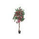 EUROPALMS Bougainvillea Artificiale Rosa 150 cm - Pianta Decorativa con Fiori Rossi
