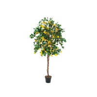 EUROPALMS Bougainvillea Artificiale Gialla 180 cm - Pianta Decorativa con Tronco Naturale e Liane