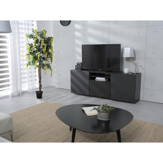 EUROPALMS Laburno Artificiale Giallo 150 cm con Tronco Naturale e Liane