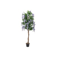 EUROPALMS Laburno Artificiale Viola 150 cm - Pianta Decorativa Realistica per Interni