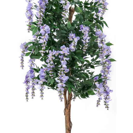 EUROPALMS Laburno Artificiale Viola 150 cm - Pianta Decorativa Realistica per Interni