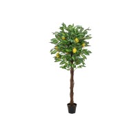 Pianta Artificiale di Limone Europalms - Albero 150 cm con Tronco Naturale e Foglie Realistiche