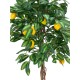 EUROPALMS Pianta di Limone Artificiale 180 cm - Albero Decorativo con Foglie Realistiche
