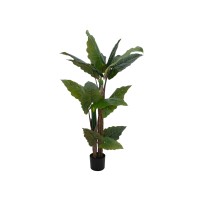 EUROPALMS Taro Alocasia - Pianta Artificiale Tropicale 140cm per Decorazioni